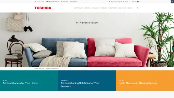 Website Screenshot: AIR-COND Klimaanlagen-Handelsgesellschaft m.b.H. - TOSHIBA Air conditioners - Toshiba Klima - Date: 2023-06-14 10:38:41