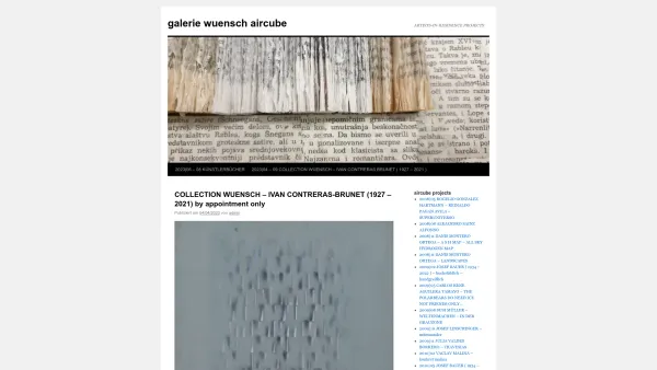 Website Screenshot: galerie wuensch aircube - galerie wuensch aircube | ARTISTS-IN-RESIDENCE PROJECTS - Date: 2023-06-22 12:13:07