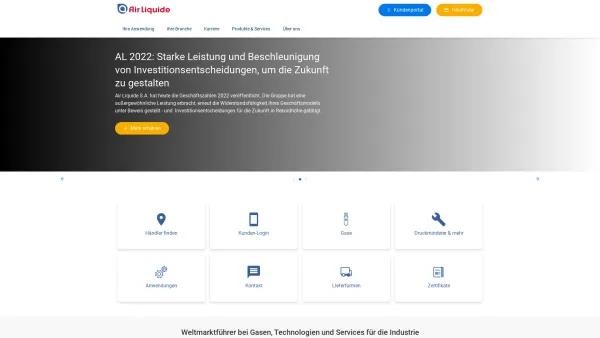 Website Screenshot: AIR LIQUIDE AUSTRIA GmbH - Air Liquide - Date: 2023-06-22 12:13:07