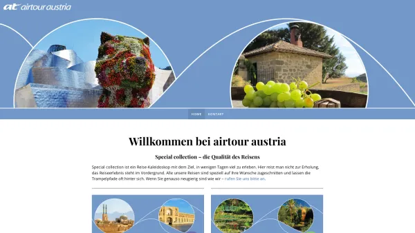Website Screenshot: Airtour Austria Reisebüro für individuelle Reisen - Willkommen - airtour austria - Date: 2023-06-22 12:13:07