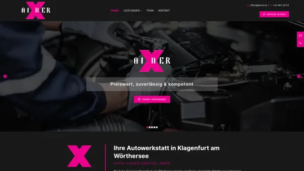 Website Screenshot: AIXNER Autoverwertung - Autowerkstatt in Klagenfurt am Wörthersee - Auto Aixner Service GmbH - Date: 2023-06-15 16:02:34