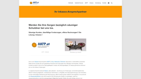 Website Screenshot: Akfp Kraxner - Ihr Inkasso-Ansprechpartner - AKFP.at - Date: 2023-06-22 15:00:04