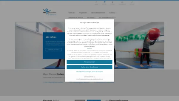 Website Screenshot: aks gesundheit GmbH - aks gesundheit GmbH Vorarlberg - Date: 2023-06-22 15:00:04