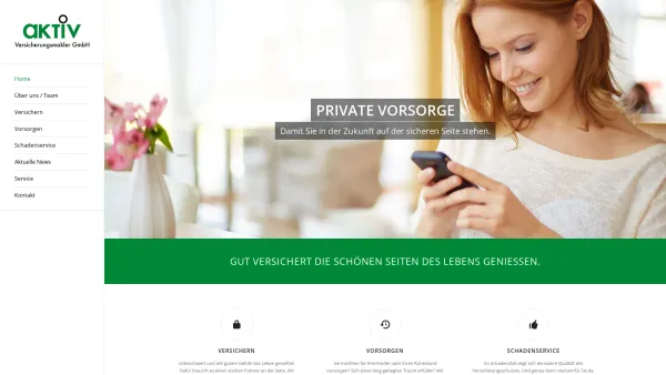 Website Screenshot: AKTIV Versicherungsservice Wiener Neustadt - Home - Hlobil - Ihr Versicherungsmakler in Wiener Neustadt - Date: 2023-06-14 10:38:41
