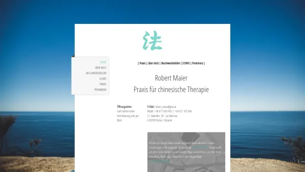 Website Screenshot: Massagepraxis Robert Maier Kaprun - Home - akupunktur-meds Webseite! - Date: 2023-06-22 15:00:04