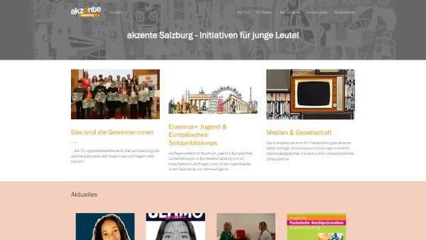 Website Screenshot: Akzente Salzburg Initiativen für junge Leute - akzente Salzburg - Initiativen für junge Leute! - akzente Salzburg - Date: 2023-06-15 16:02:34