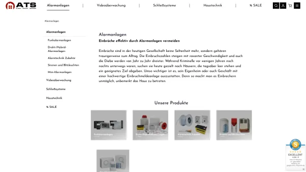 Website Screenshot: Alarm-Technik Klaus Senoner - Profi Alarmanlagen online ▣ Funk oder Draht ➣ für Haus, Wohnung und Betrieb - Date: 2023-06-22 15:00:04