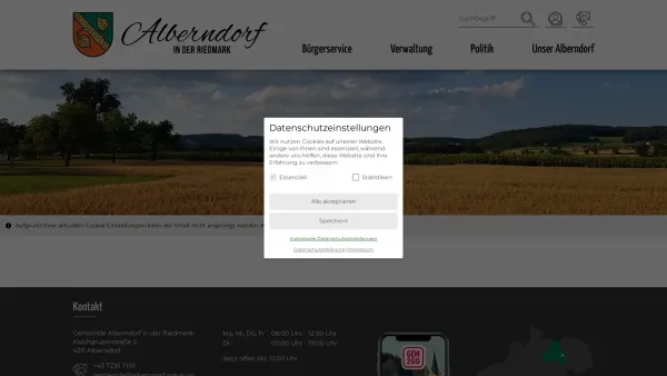 Website Screenshot: Alberndorf in der Riedmark Gemeinde Region Regional Regionales Information System Gemeinde Gemeinden - Alberndorf in der Riedmark - Startseite - Date: 2023-06-22 15:00:04