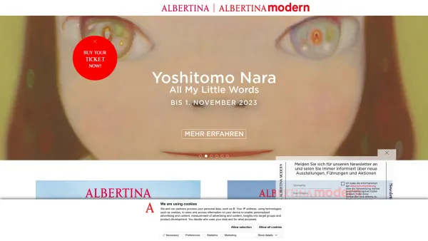 Website Screenshot: Albertina - ALBERTINA Museum Wien - Date: 2023-06-14 10:46:59