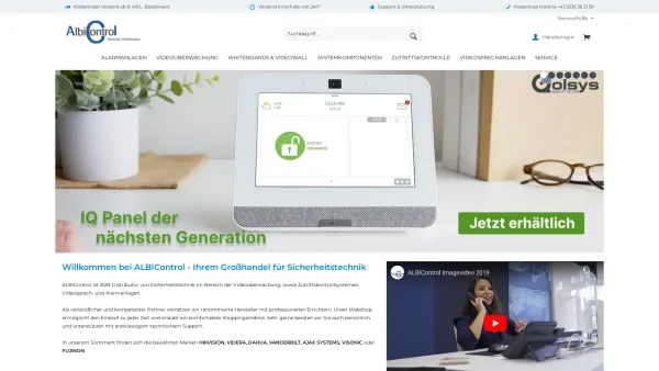 Website Screenshot: ALBIControl GmbH - ALBIControl - Großhandel Videoüberwachung, Videosprechanlagen & Alarmanlagen - Date: 2023-06-22 15:00:04
