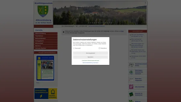 Website Screenshot: Marktgemeinde Albrechtsberg RiS-Kommunal - Wohlfühlgemeinde Albrechtsberg an der großen Krems im Waldviertel - Startseite - Date: 2023-06-22 15:00:04