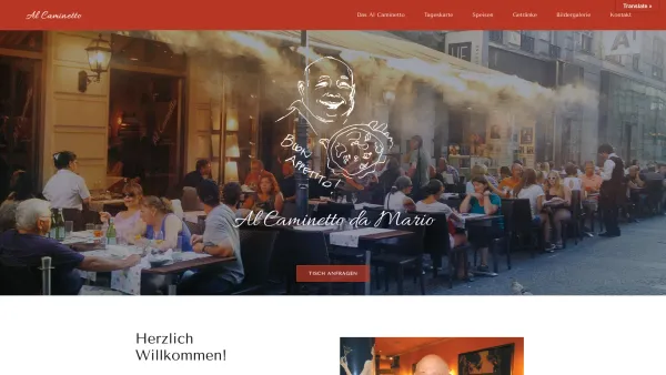 Website Screenshot: Cafe-Ristorante Al Caminetto - Al Caminetto – Al Caminetto da Mario - Date: 2023-06-22 12:13:07