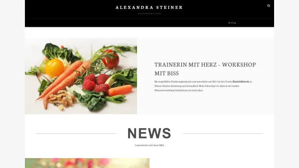 Website Screenshot: Alexandra steiner Barrierefreies Webdesign - Alexandra Steiner – Trainerin mit Herz - Date: 2023-06-22 12:13:07