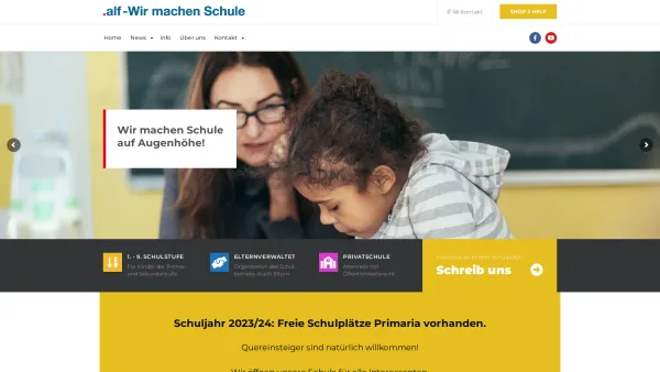 Website Screenshot: ALF Aktives Lernen Favoriten Verein Bildungswerkstatt Lebensschule - Home - .alf Schule - Date: 2023-06-22 12:13:07