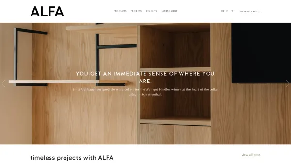 Website Screenshot: ALFA Massivholzplatten GmbH - ALFA - Date: 2023-06-14 10:37:24