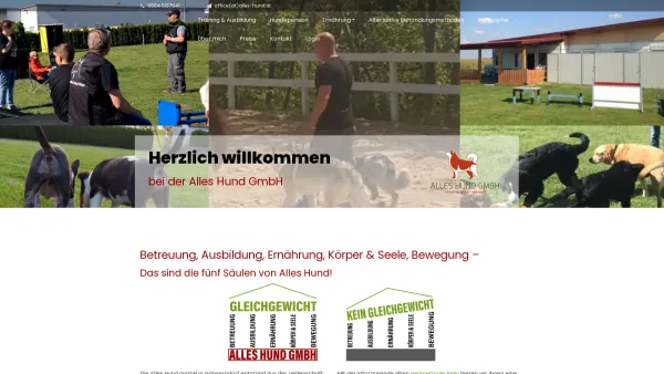 Website Screenshot: Alles Hund Inh. Günther Potocnik - Hundepension in Niederösterreich – Die Alles Hund GmbH - Date: 2023-06-15 16:02:34