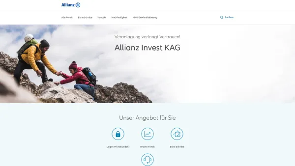Website Screenshot: Allianz Investmentbank AG - Homepage - Date: 2023-06-22 15:04:28