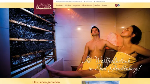 Website Screenshot: Hotel-Pension bei Familie Pfeiler! - Hotel Allmer | Herzlich Willkommen im Hotel Allmer - Date: 2023-06-14 10:38:41