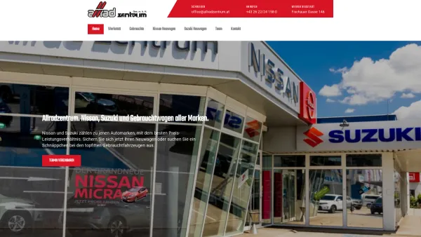 Website Screenshot: Allrad-Zentrum Gesellschaft AllradZentrum Ihr Suzuki und Nissan Partner - Home - Allradzentrum - Date: 2023-06-22 15:04:29