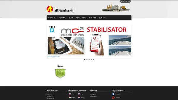 Website Screenshot: Allroundmarin Alltechnik Handelsges.m.b.H. - Allroundmarin - Date: 2023-06-22 15:04:29