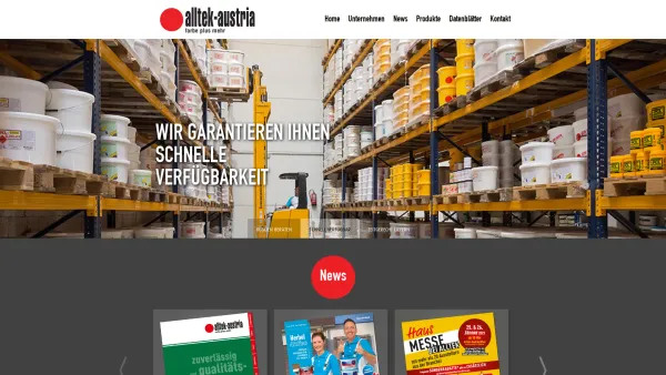 Website Screenshot: alltek-Vertriebsgesellschaft m.b.H.&Co.KG - Farben, Lacke und Tapeten Großhandel | Alltek Austria - Date: 2023-06-22 15:04:29