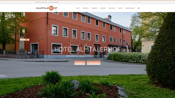 Website Screenshot: Hotel Almtalerhof - Hotel Almtalerhof – familiäres Geschäftshotel in Traun, nahe Linz und dem Flughafen Hörsching - Date: 2023-06-22 15:04:29