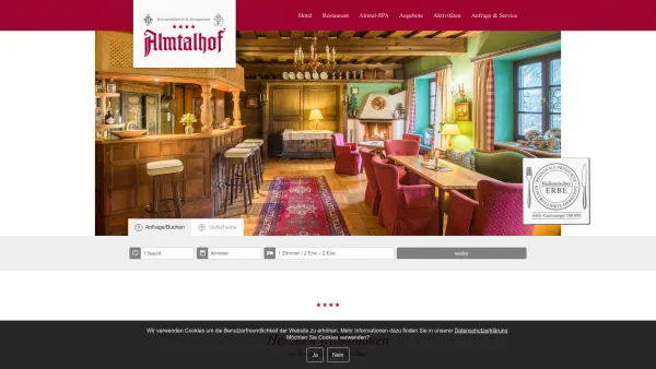 Website Screenshot: Romantikhotel Almtalhof - Romantik im Almtal - Romantikhotel & Restaurant Almtalhof - Date: 2023-06-22 15:04:29