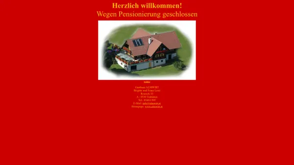Website Screenshot: Gasthaus Almwirt Trahütten - Gasthaus Almwirt - Trahütten - Date: 2023-06-22 15:04:29