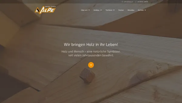 Website Screenshot: Alpe Ges.m.b.H. - ALPE Zimmerei – Wir lieben Holz! - Date: 2023-06-15 16:02:34