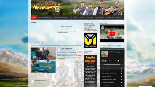 Website Screenshot: Die TIROLER ALPENBUMMLER_____A super LIVE Musi !! - Die Tiroler Alpenbummler – – Wir sind wieder da! - Date: 2023-06-22 12:13:08