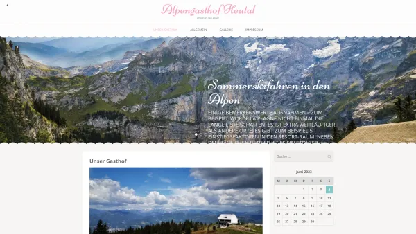Website Screenshot: Alpengasthof Heutal Inh Fam Webseite - Alpengasthof Heutal – Urlaub in den Alpen - Date: 2023-06-22 12:13:08