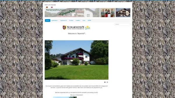Website Screenshot: Alpenhof Fam Urlaub Oberösterreich Tourismusinformationen aus Oberösterreich - Home - Date: 2023-06-22 12:13:08