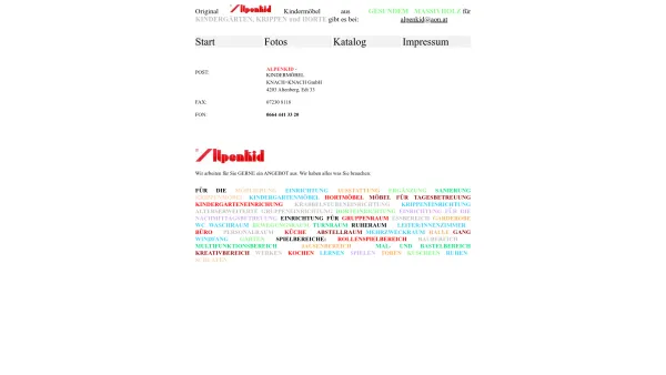 Website Screenshot: Alpenkid Kindermöbel GmbH - Alpenkid Startseite - Date: 2023-06-14 10:38:27