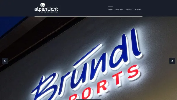 Website Screenshot: Alpenlicht GmbH Generalvertrieb lighttape in Österreich und Schweiz - Alpenlicht Werbetechnik | made in Austria - Date: 2023-06-14 10:38:42