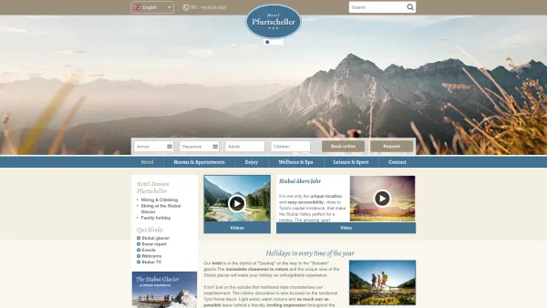 Website Screenshot: Anna Elisabeth Alpenpension Pfurtscheller - The Hotel-Pension Pfurtscheller in Stubai Valley - Date: 2023-06-22 12:13:08