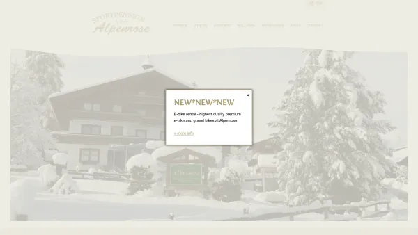 Website Screenshot: Sportpension Alpenrose - Welcome to the Sport Hotel Alpenrose - Sportpension Alpenrose Rohrmoos - Date: 2023-06-22 12:13:08