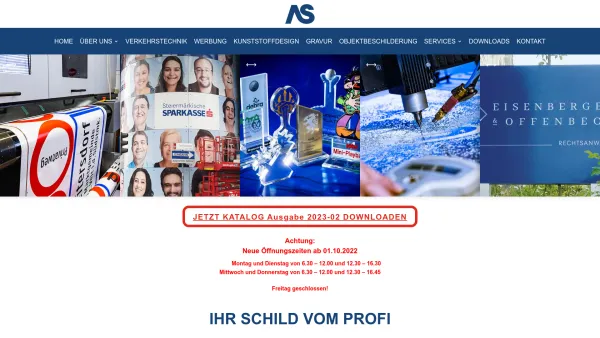 Website Screenshot: AS - Alpenländische Schilderfabrik - Home - Alpenländische Schilderfabrik - Date: 2023-06-15 16:02:34