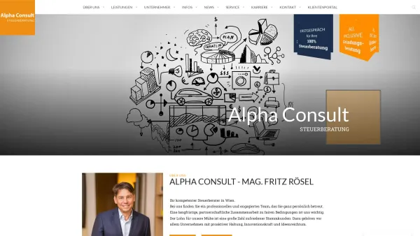 Website Screenshot: AlphaConsult Steuerberater Steuerberatungskanzlei 1180 Wien - Alpha Consult Steuerberater | Steuerberatung 1180 Wien - Date: 2023-06-26 10:26:05