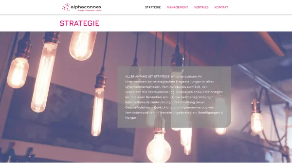 Website Screenshot: Aphaconnex - Alphaconnex GmbH – Stategie Management Vertrieb Österreich - Date: 2023-06-15 16:02:34