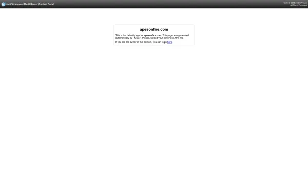 Website Screenshot: bureau for design, advertising and more - Homepage of apesonfire.com - Date: 2023-06-22 12:13:08