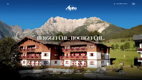 Website Screenshot: Marco Polo Alpina Familien und Sporthotel - Familien- und Sporthotel Marco Polo Alpina am Hochkönig - Date: 2023-06-15 16:02:34