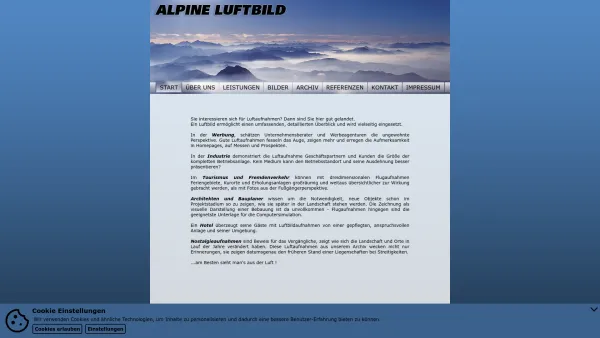 Website Screenshot: Alpine Luftbild Innsbruck Österreich - Alpine Luftbild, Innsbruck, Österreich - Date: 2023-06-22 15:00:05