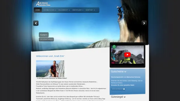 Website Screenshot: Alpinschule Ellmau am Wilden Kaiser - Alpinschule Schonner - Date: 2023-06-22 15:00:05