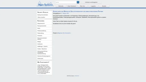 Website Screenshot: Hubert AlpSystems - Alpin Systems | Rettung… Bergen … Bahnen … Alpin… Pisten - Date: 2023-06-22 15:00:05