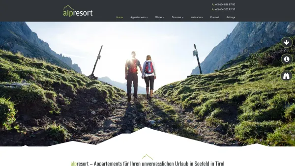 Website Screenshot: alpresort - alpresort – Appartements für Ihren Urlaub in Seefeld in Tirol - Date: 2023-06-26 10:26:05