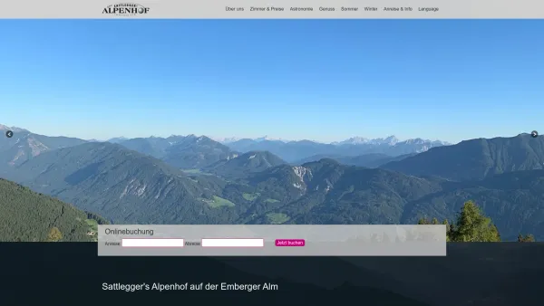 Website Screenshot: Sattleggers Alpenhof und Feriensternwarte Emberger Alm Astronomie Wandern Winter Kurse Workshops Fliegen Allergie - Urlaub auf der Emberger Alm in SATTLEGGERs ALPENHOF - Date: 2023-06-22 15:00:05