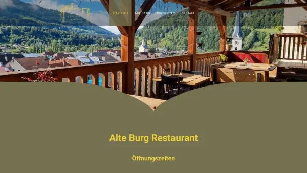 Website Screenshot: Alte Burg Gmünd - Alte Burg Restaurant - Date: 2023-06-14 10:46:59