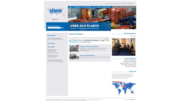 Website Screenshot: STARTSEITE alteco Gebrauchtmaschinen - Startseite - Alteco Maschinen - Date: 2023-06-22 15:00:05