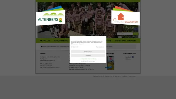 Website Screenshot: Marktgemeinde Altenberg bei Linz - Altenberg bei Linz - Startseite - Date: 2023-06-14 10:38:44