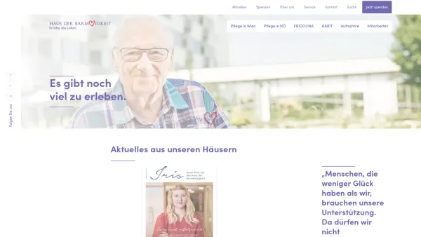 Website Screenshot: NÖ Landes-Pensionisten u Pflegeheim Haus Die Altenheime Waldviertel Österreich - Haus der Barmherzigkeit - Date: 2023-06-14 10:37:41